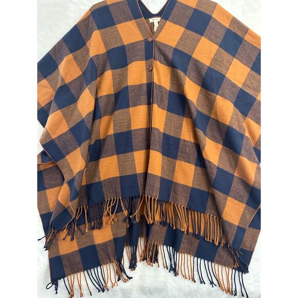 Matilda Jane Fringe Button Poncho Sweater OS S M L XL XXL - Picture 2 of 9